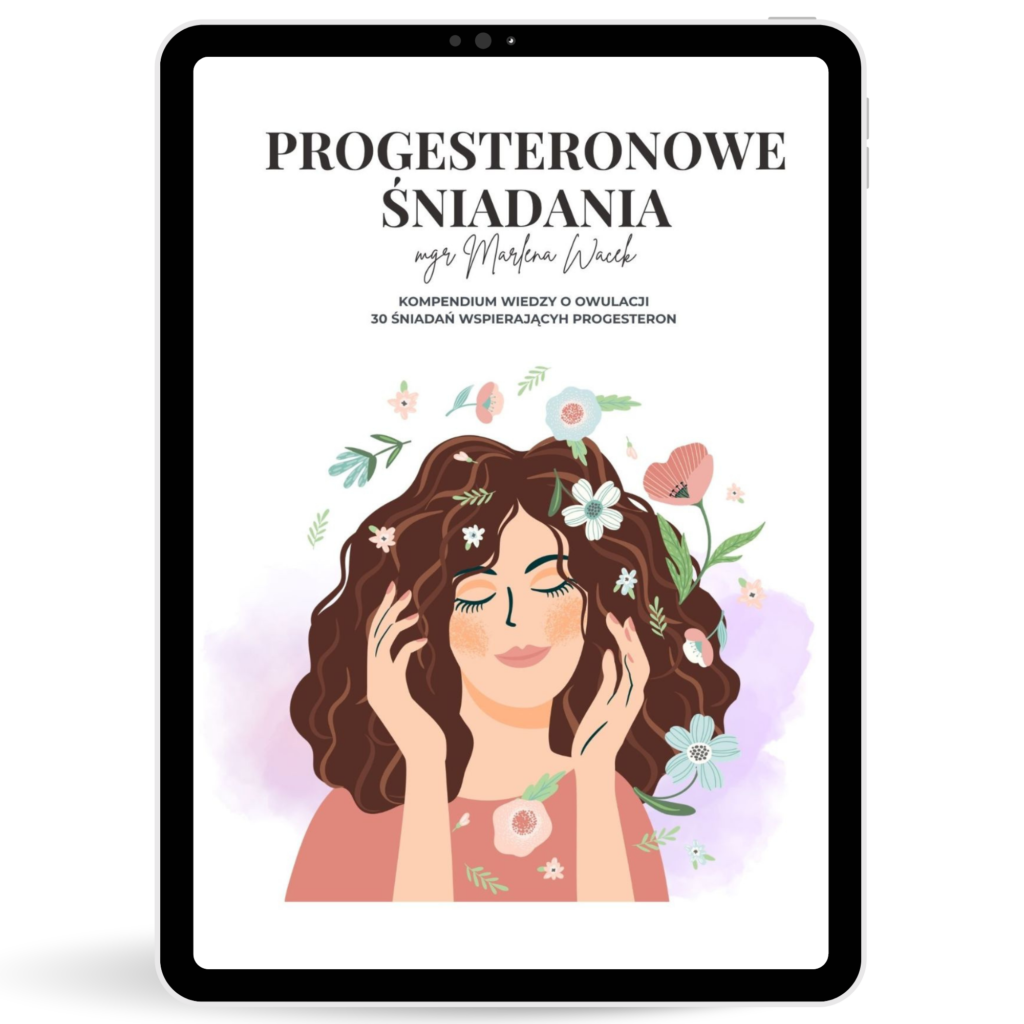 Okładka e-booka progesteronowi śniadania